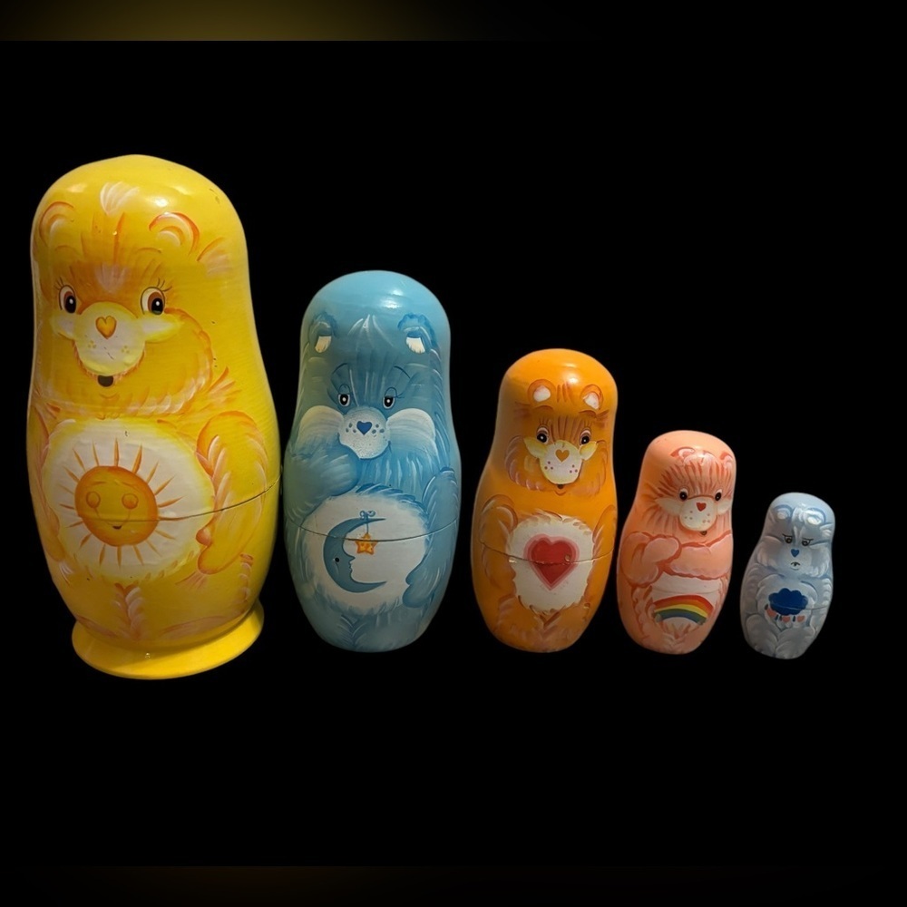 2003 TCFC CareBear Russian Nesting Doll Complete, Read